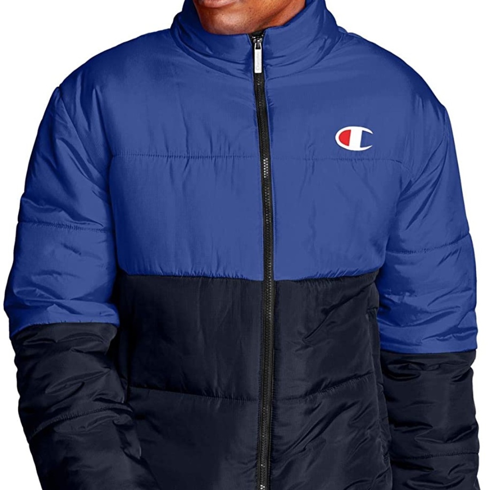 HP๐Menโs Champion Puffer Jacket sz large - Picture 1 of 5